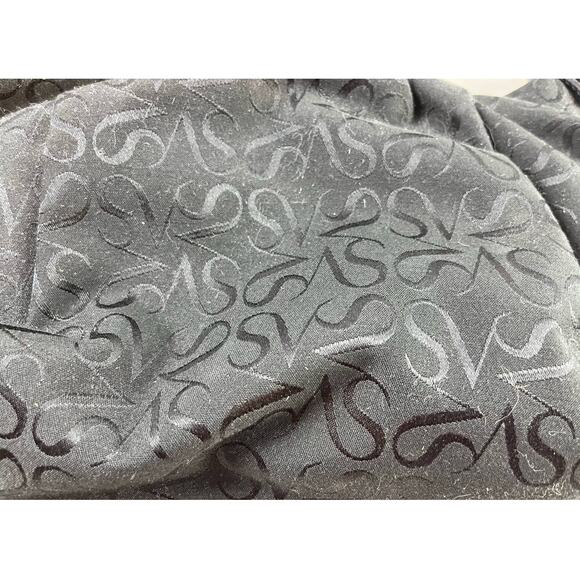 Simply Vera Crescent Hobo Shoulder Bag Purse Black Jacquard Print Vera Wang - Picture 4 of 6